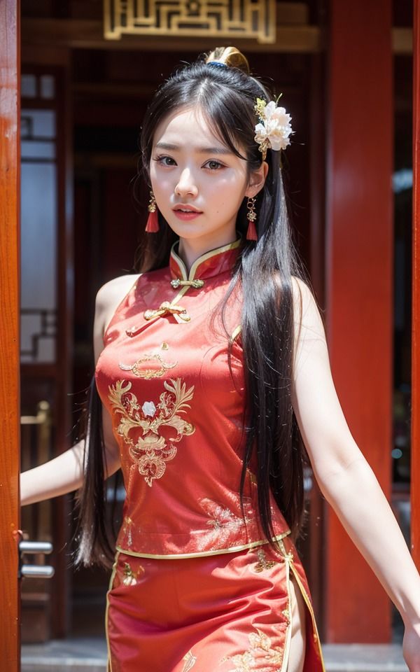 サンプル画像3:セクシーチャイナ服集 赤編2(Jmeng) [d_339840]