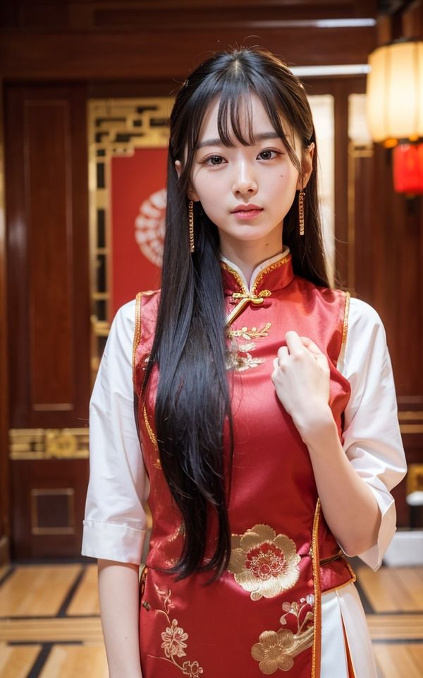 サンプル画像4:セクシーチャイナ服集 赤編2(Jmeng) [d_339840]