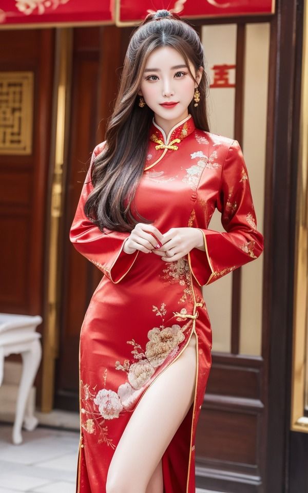 サンプル画像3:セクシーチャイナ服集 赤編3(Jmeng) [d_339844]