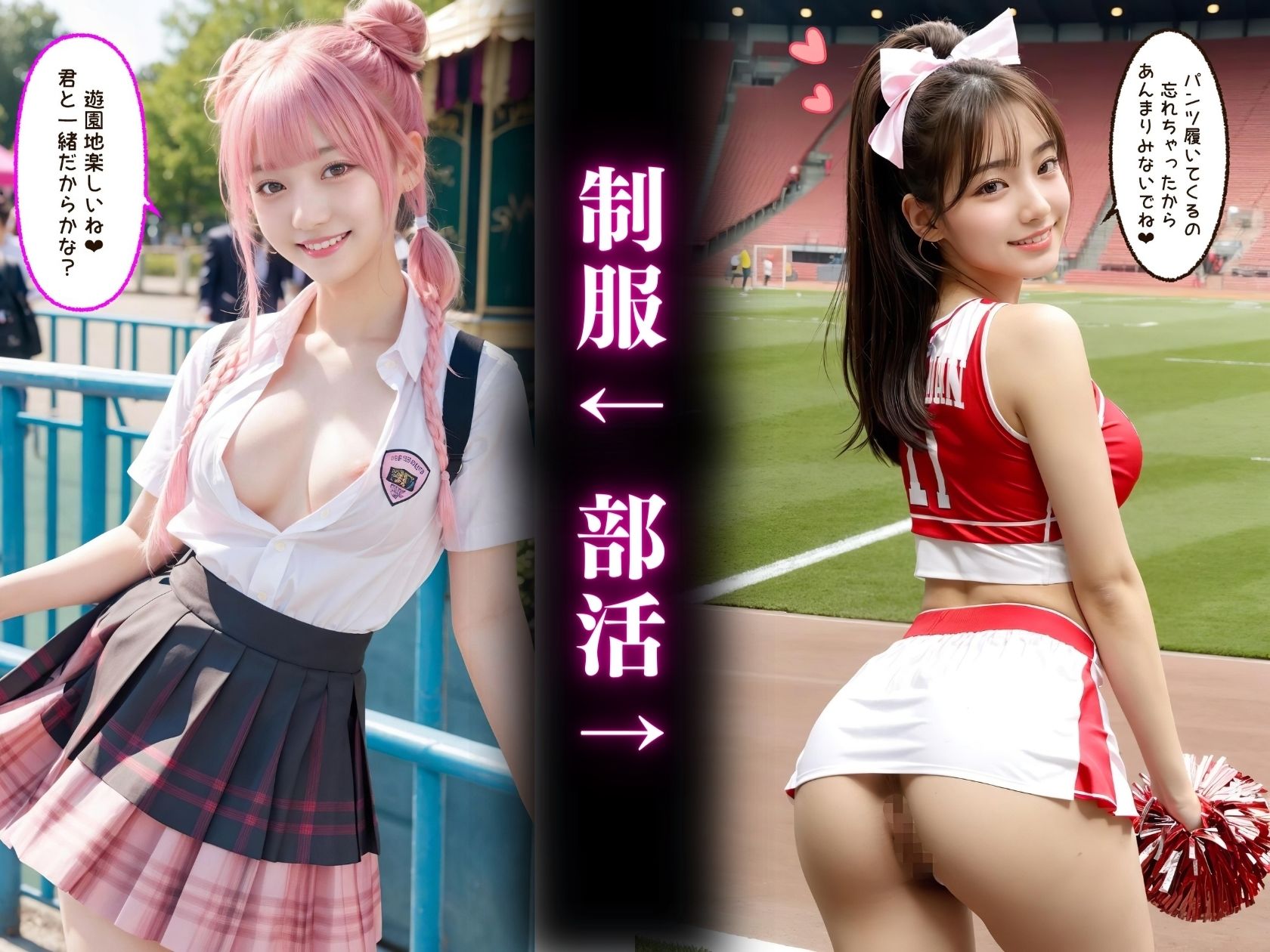 サンプル画像1:君は制服美女と部活美女どっちが好き？【4K高画質】(アスリート美女大好きクラブ) [d_339866]