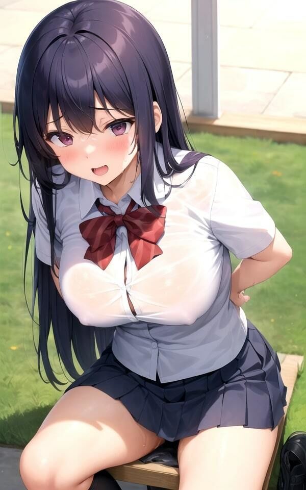 サンプル画像2:股間が濡れ濡れエッチな女子校生激写記録(おやすみバニー) [d_340072]