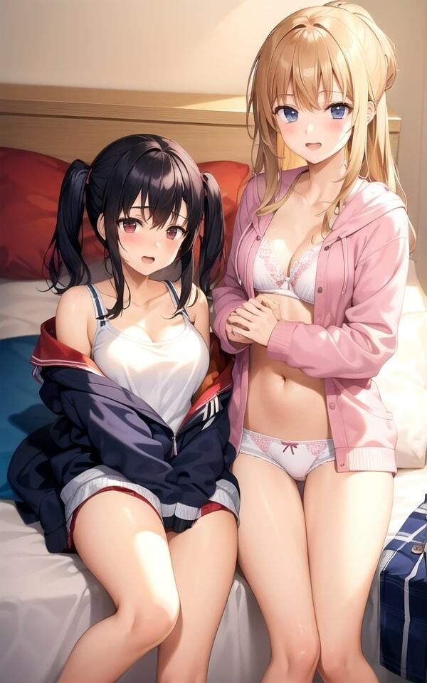 サンプル画像3:淫らなJKが部屋の中でイチャイチャ写真集85枚(おやすみCAちゃん) [d_340074]