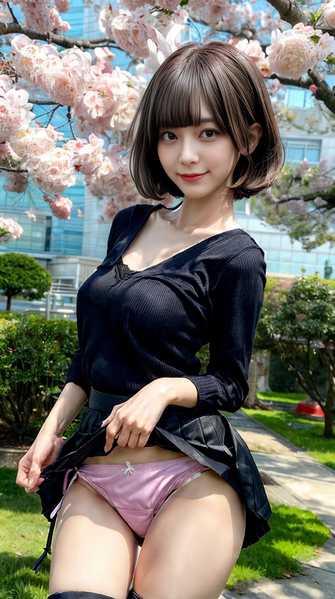 サンプル画像3:全力のパンチラ懇願 可愛いあの娘が自らスカートをたくし上げてパンティーを見せてくれた件 2(AI彼女) [d_340092]