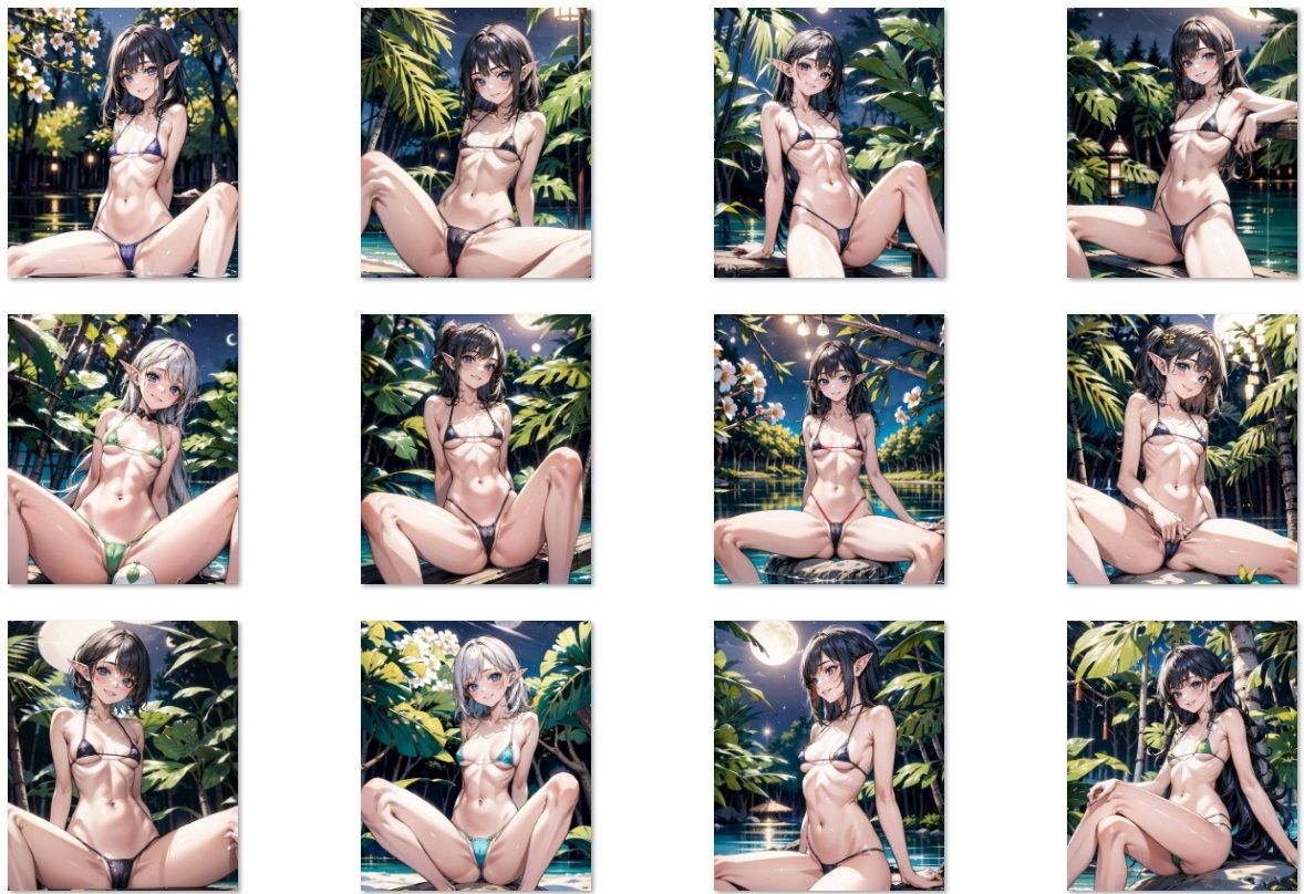 サンプル画像5:エルフと一緒に水浴びしませんか？（500枚）(秋野美女研究所) [d_340111]