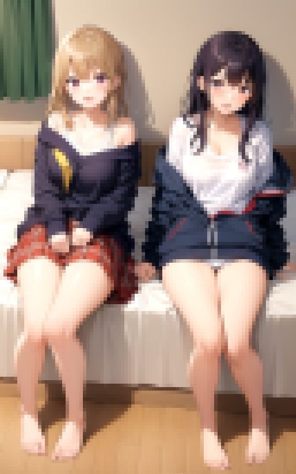 サンプル画像1:幼馴染と隠れエッチ(愛液の花園) [d_340133]