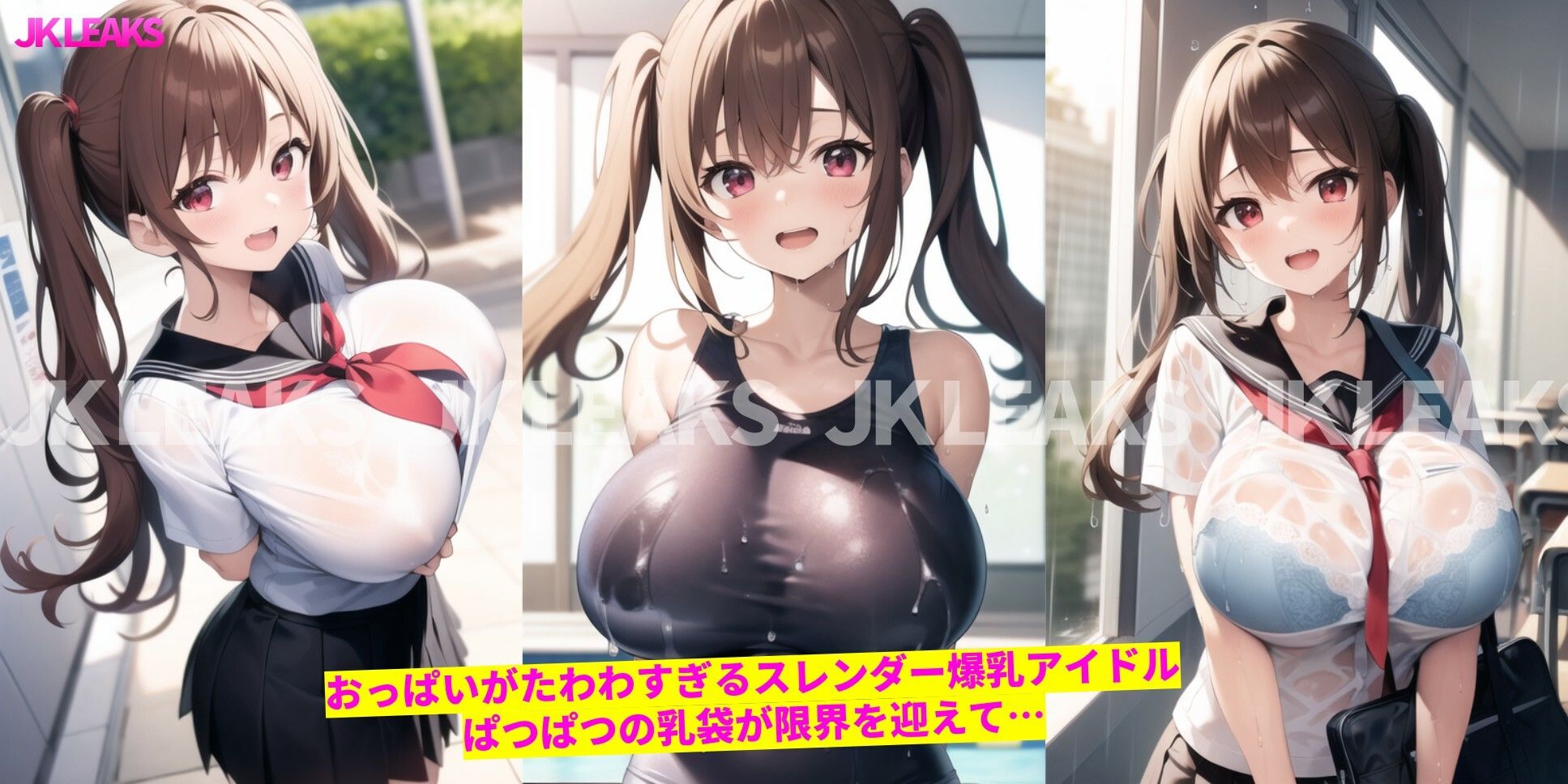 サンプル画像2:JK LEAKS 13 – iカップアイドル乳袋炸裂編 -【おまけアニメ付】(AniyA) [d_340188]