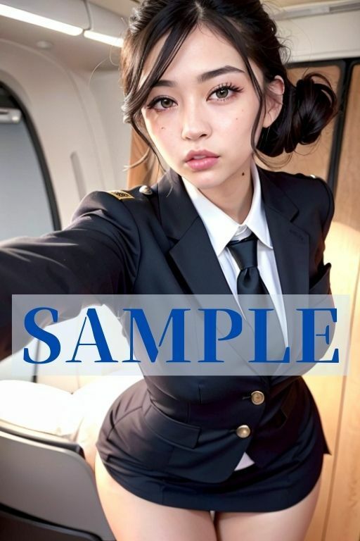 サンプル画像1:欲情エアライン ファーストクラスの誘惑(AI美女らぼ) [d_340192]