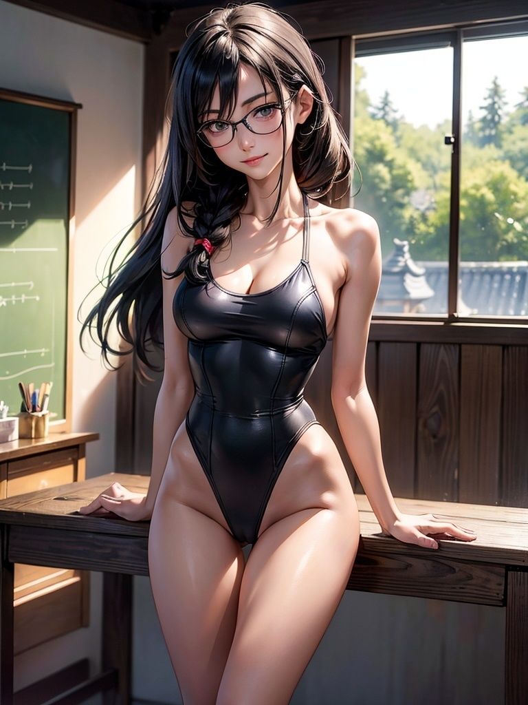 サンプル画像1:スクール水着姿のメガネ美少女Vol.2(Heaven) [d_340289]