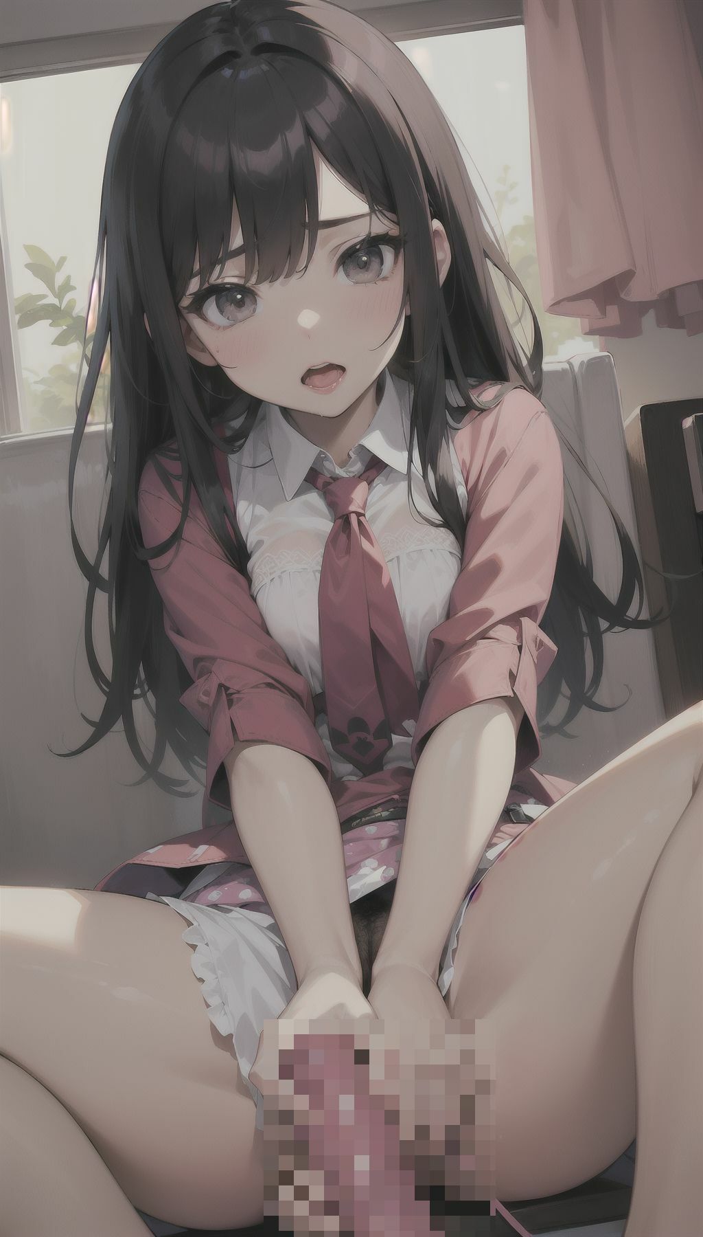 サンプル画像1:美女達の着衣オナニー22(AI爆美女エロ写真集) [d_340305]