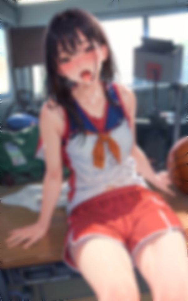 サンプル画像1:バスケ少女のお口にシュートっ！(panpanyama1) [d_340334]