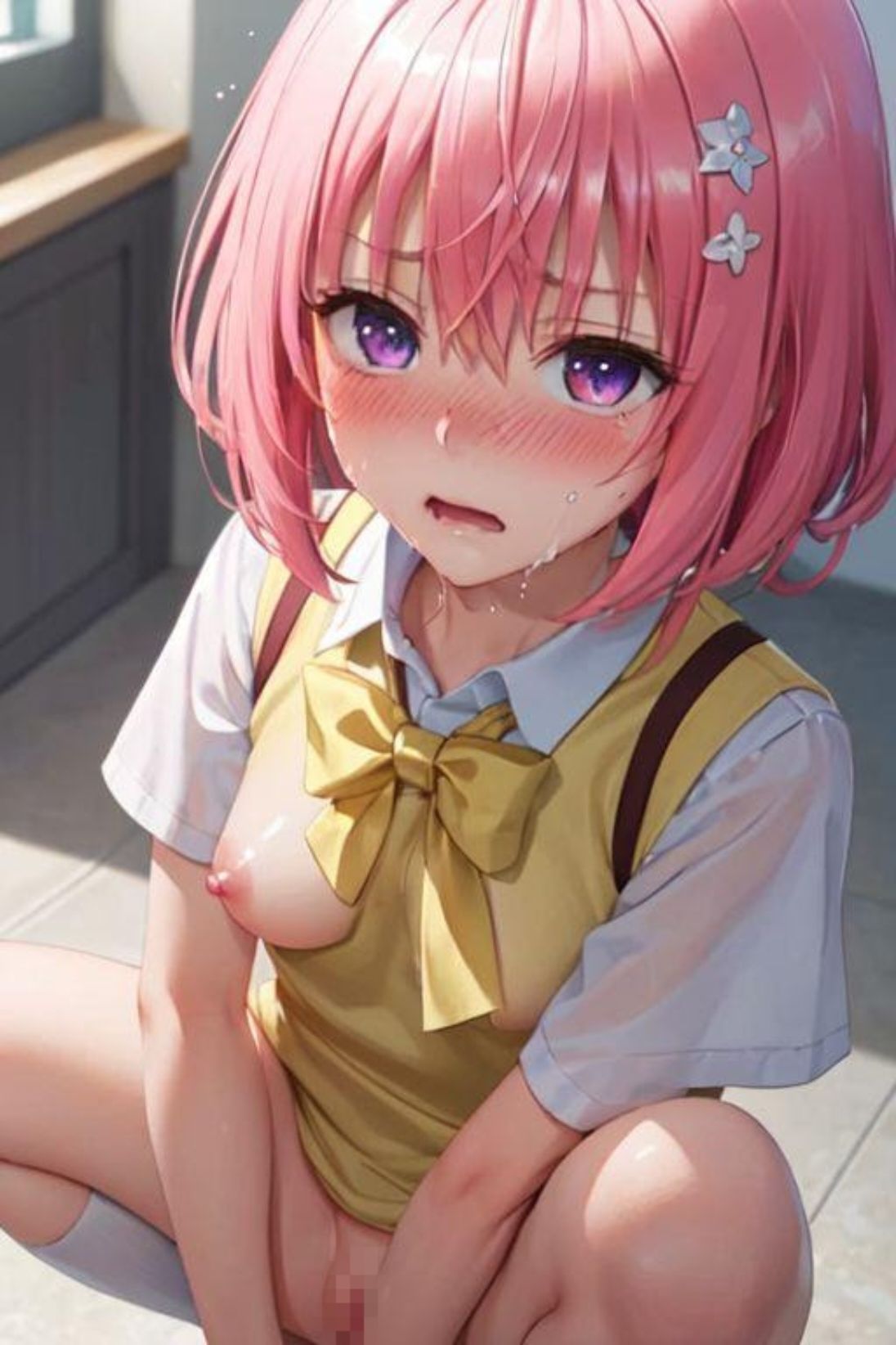 サンプル画像4:T◯LOVEる/モモ・ベリア・デビル◯クみたいな女の子(縦軸と無花果) [d_340339]