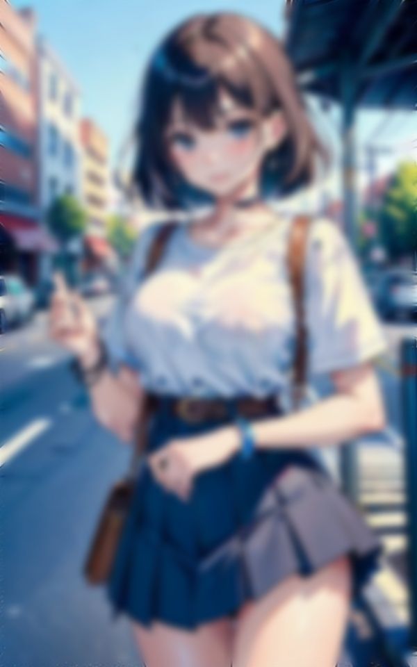 サンプル画像1:ノーブラデート〜Fカップの彼女が露出狂だった〜すれ違いの男性に見られて興奮するスペシャル(今晩のおかずプロモーション) [d_340370]