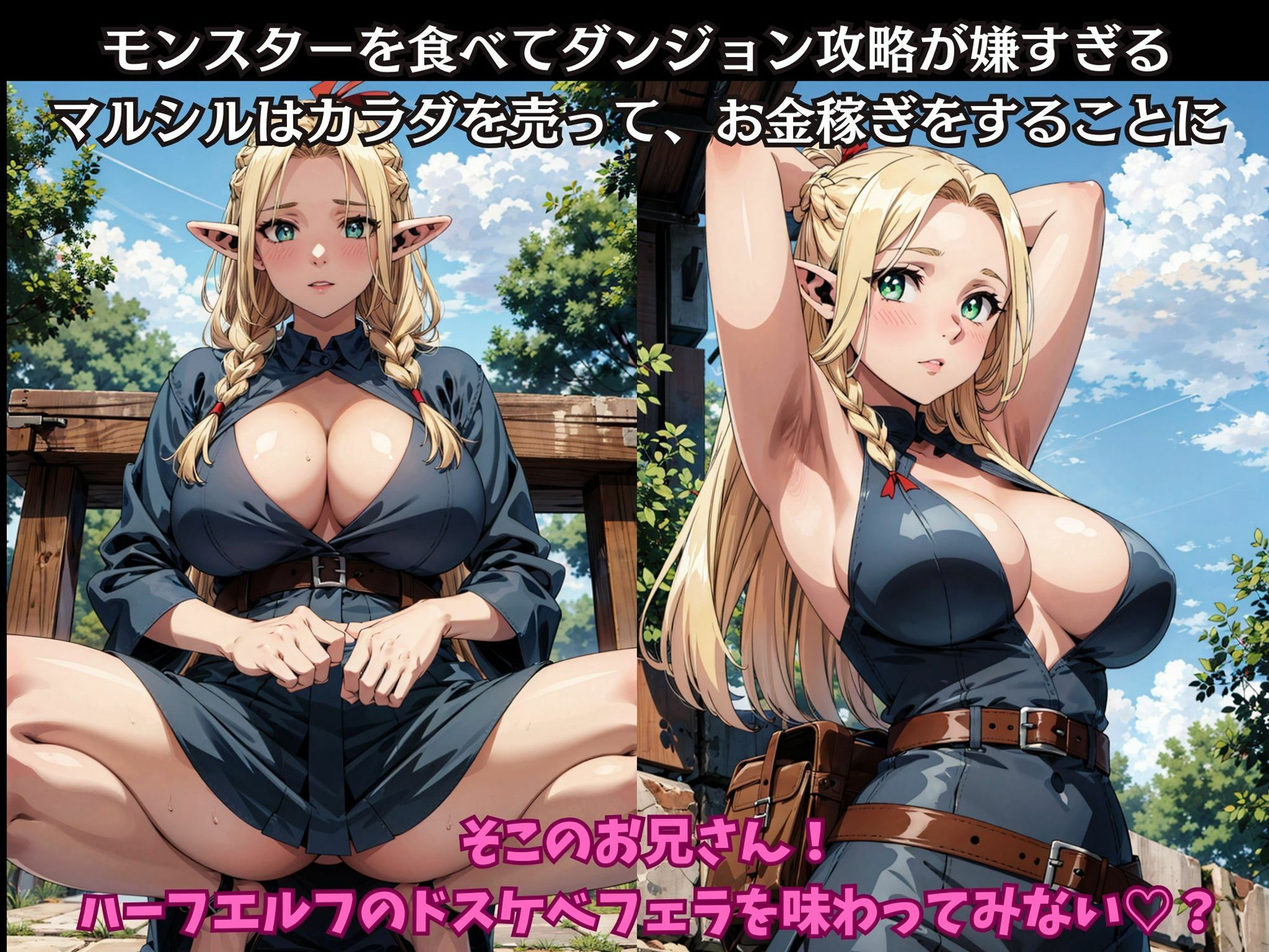 サンプル画像3:ダンジョン飯したくないマルシル、援交で食費を稼ぐはずが快楽堕ち(okita) [d_340451]