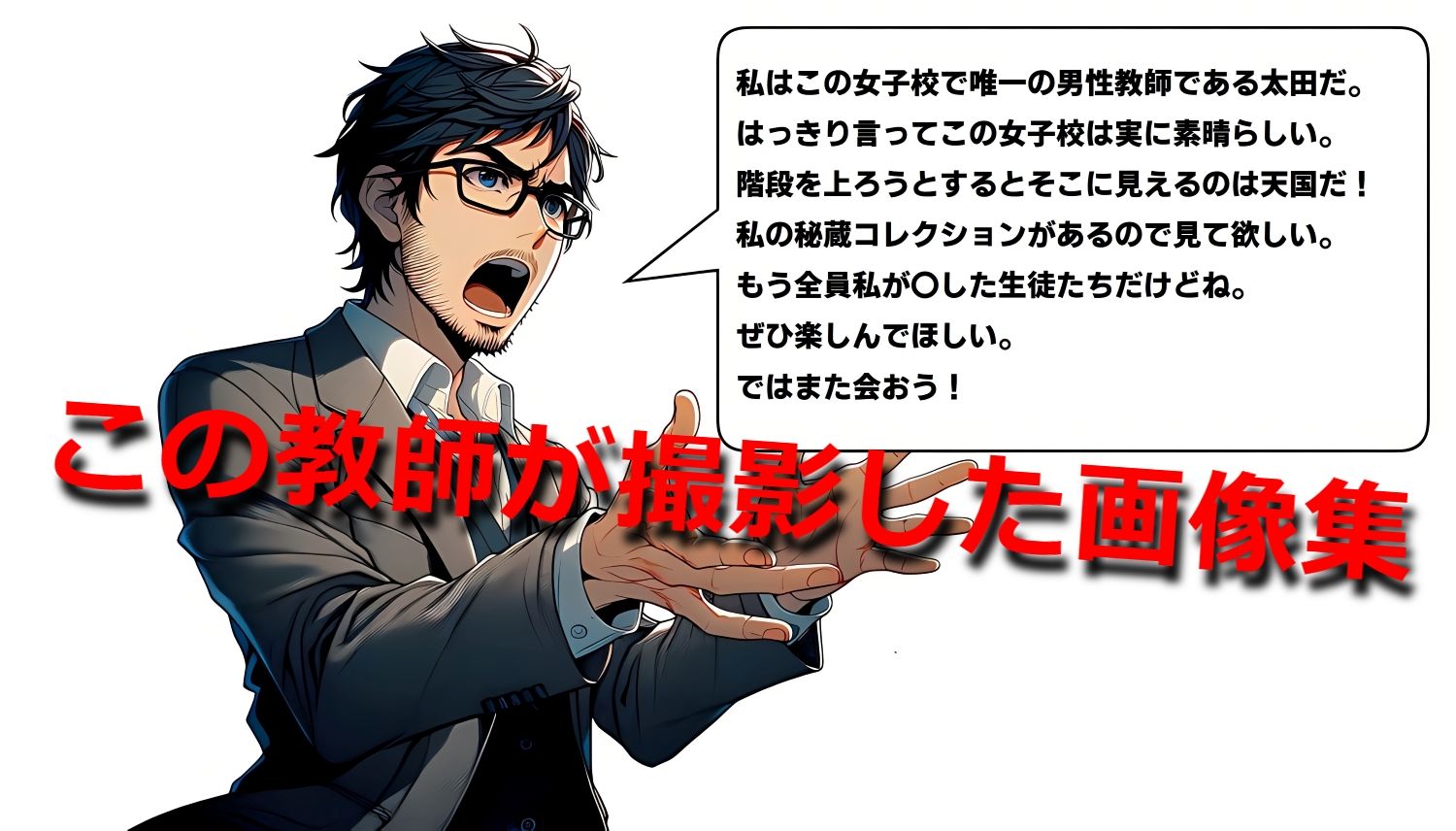 サンプル画像1:学校で唯一の男性教師 階段を上る Vol.1(ぶらぶらんこ) [d_340530]