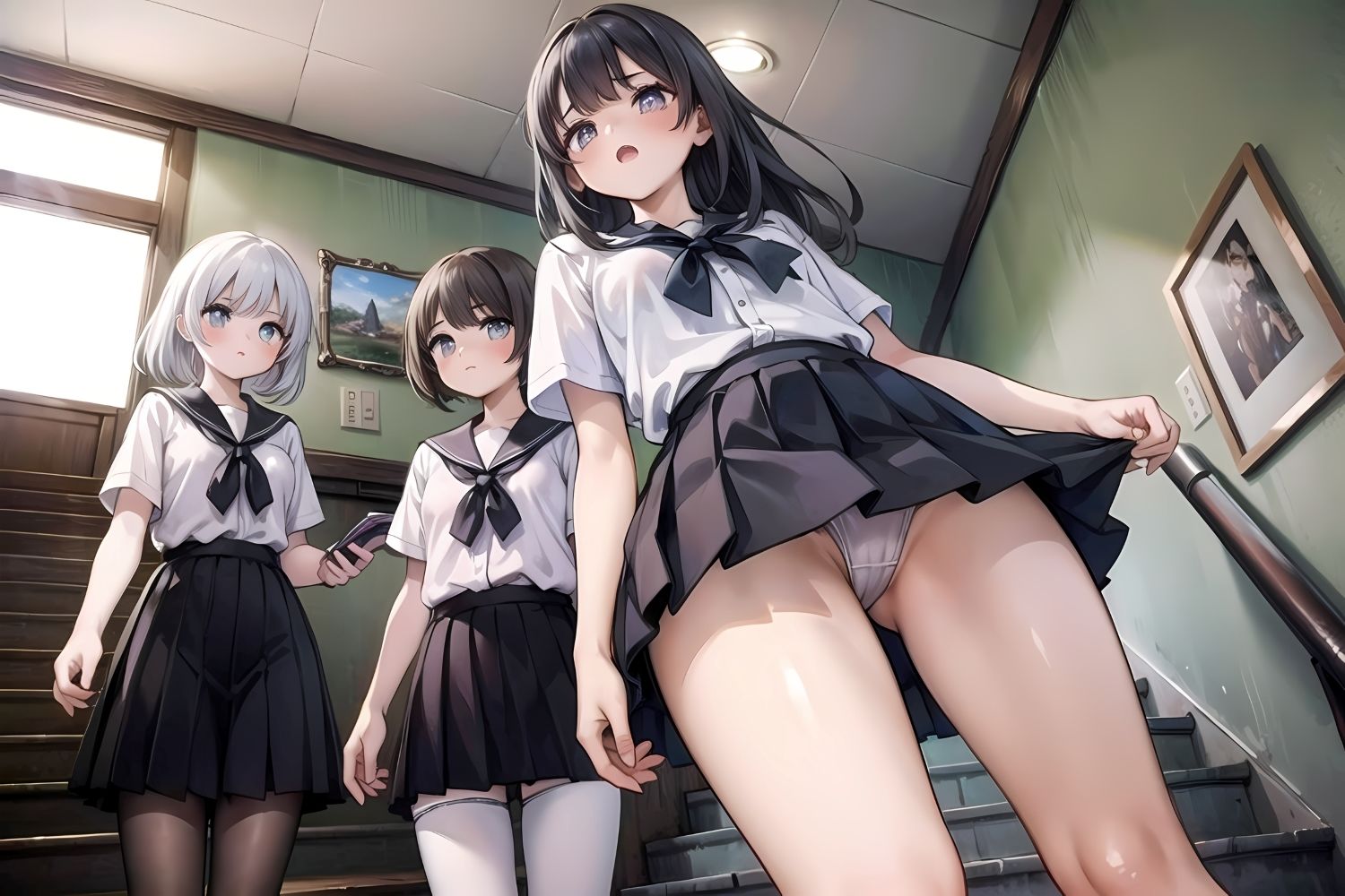 サンプル画像6:学校で唯一の男性教師 階段を上る Vol.1(ぶらぶらんこ) [d_340530]