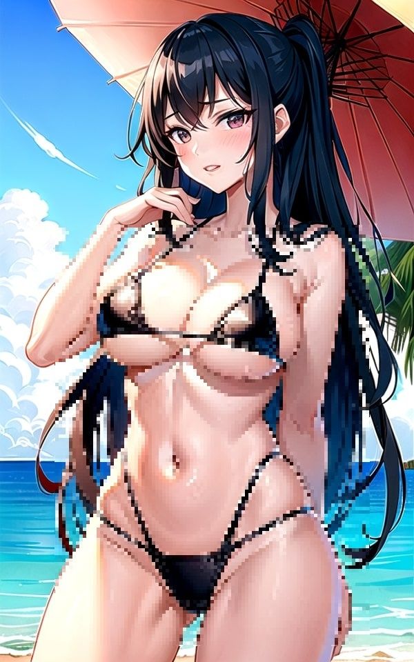 サンプル画像1:マイクロビキニの美少女図鑑(AIcom) [d_340546]