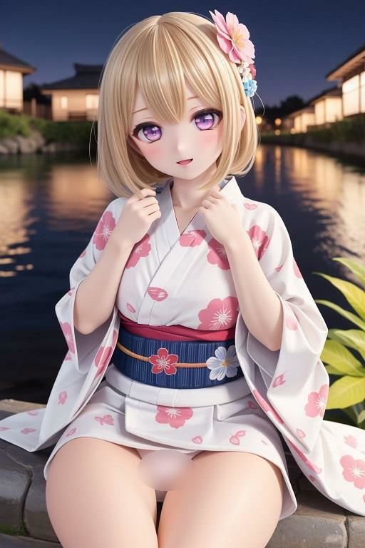 サンプル画像2:浴衣で座ってパンチラ2(D.P.H.) [d_340557]