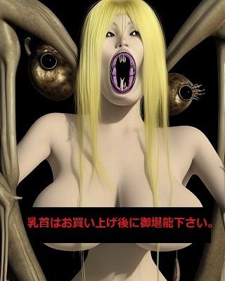 サンプル画像1:閲覧注意:恐怖！この巨乳女はこの大口で多数のチ〇ポを噛み切って来た！(MUTANT OPP-AI) [d_340707]