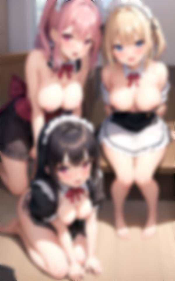 サンプル画像1:メイド教育 今日はどのメイドと？ 理想の異世界ハーレム(AI生成com) [d_340794]