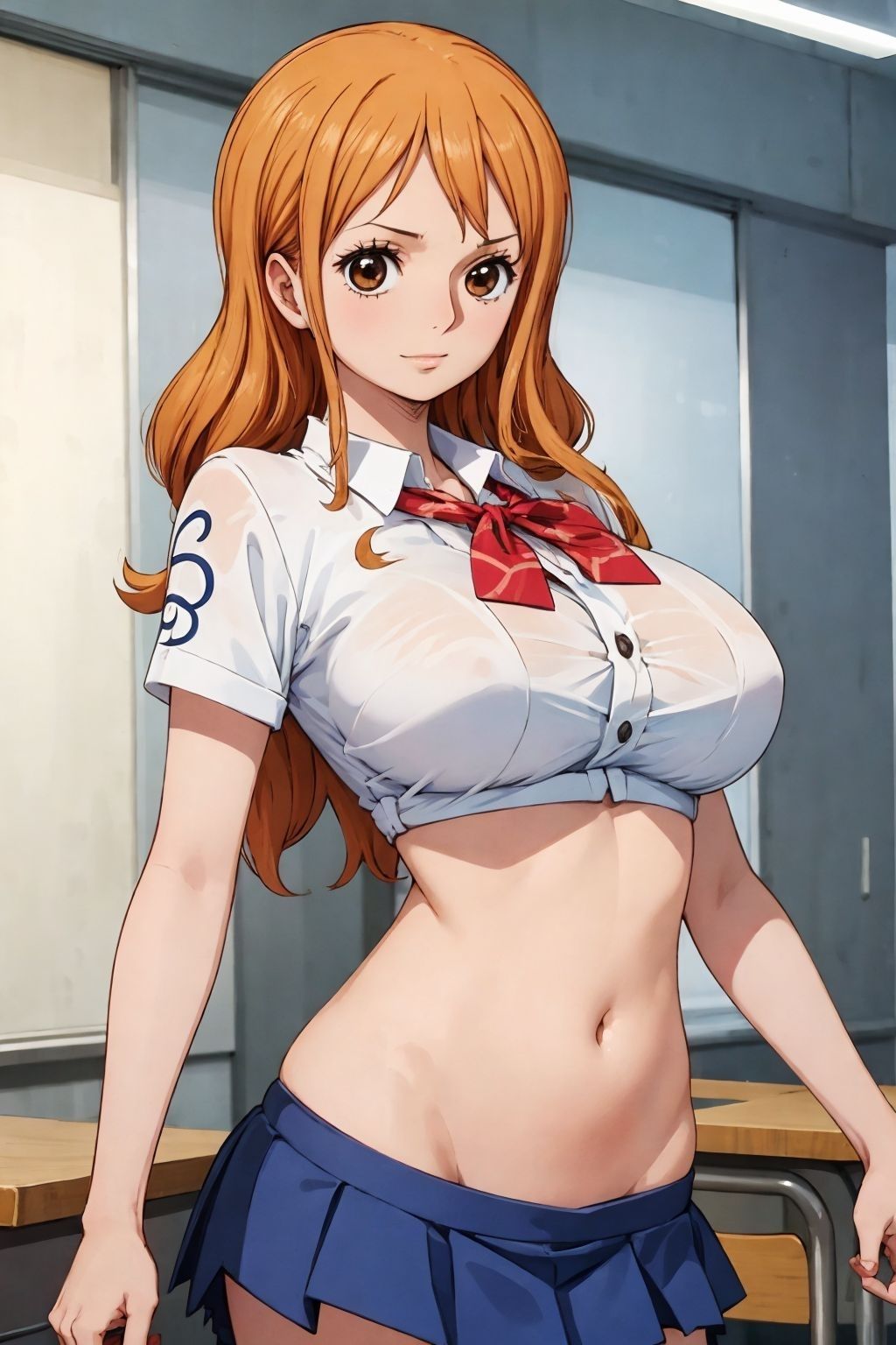 サンプル画像1:制服ナミ更衣室中エッチ(ジャンク正太) [d_340803]