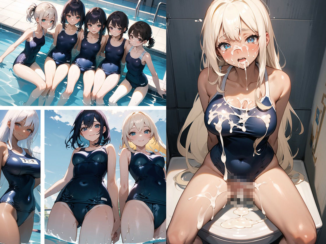 サンプル画像6:肉便器にされたスク水美女(猫パンチ) [d_340957]