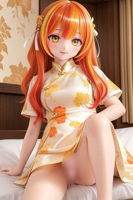 サンプル画像2:チャイナドレスで座ってパンチラ(D.P.H.) [d_340965]