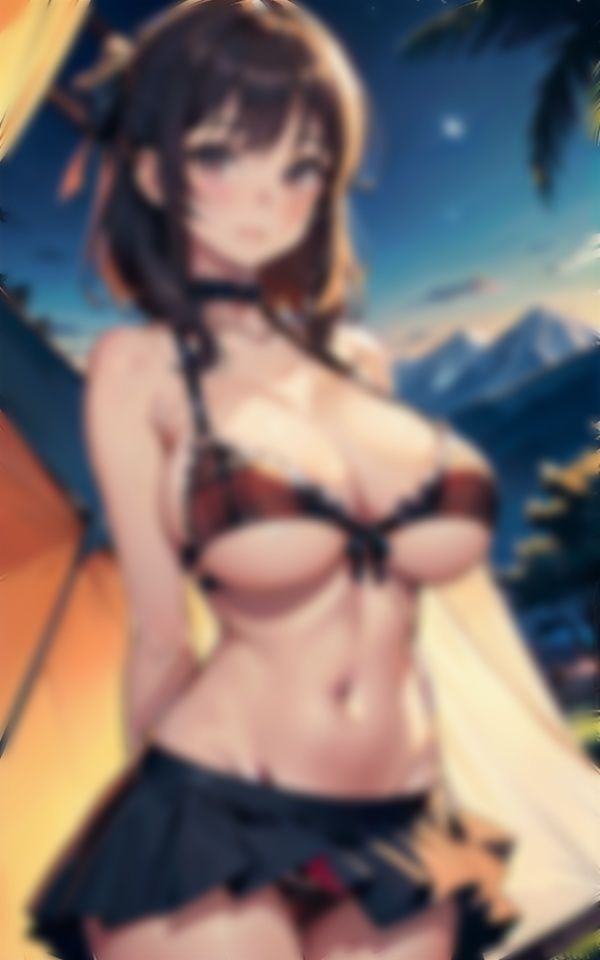 サンプル画像1:巨乳まつり〜キャンプをしていたら巨乳女子大生が露出で誘惑〜一夜限りのパーティ(チュパチュパラボ) [d_341045]