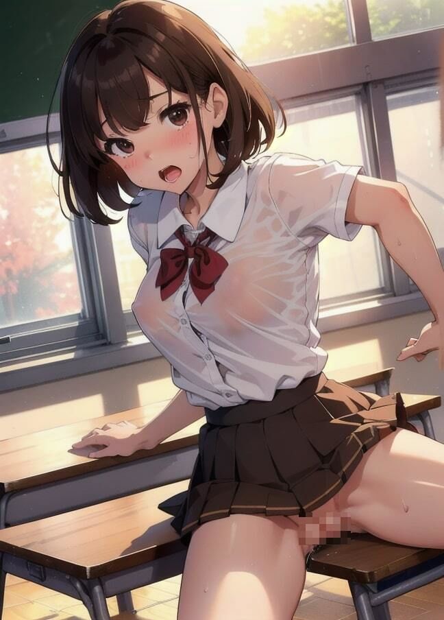 サンプル画像1:舌出し制服女子としたい？(AI戦士) [d_341064]