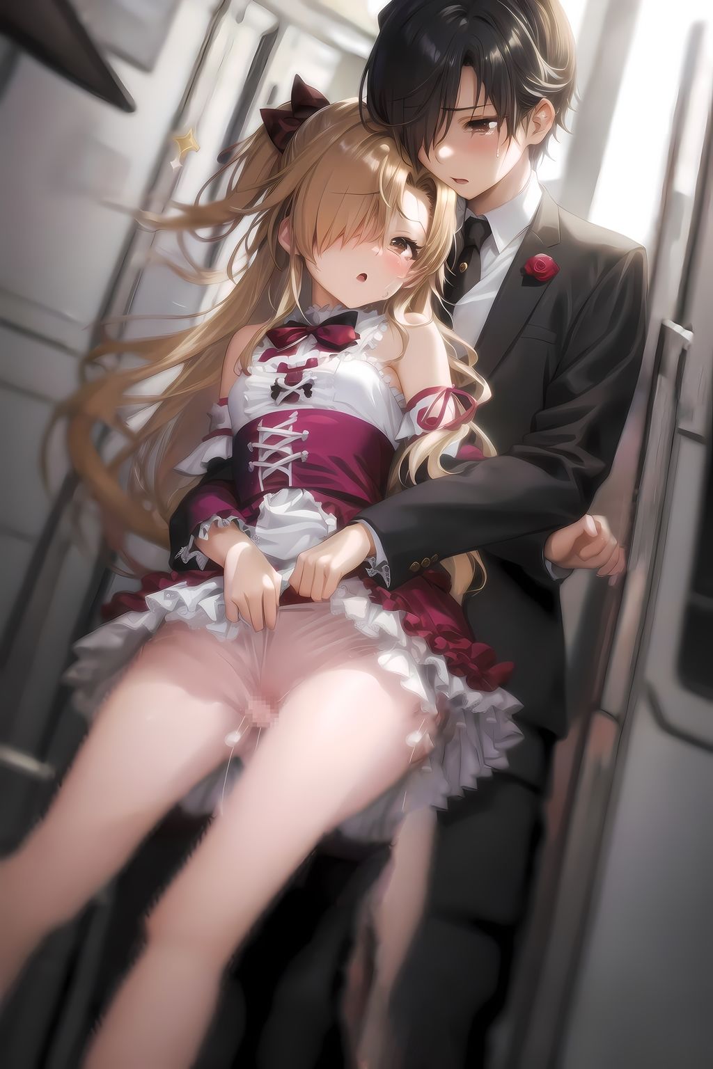 サンプル画像1:痴●されたメイドカフェ店員(AI彼女VR ビジュアルレボリューション) [d_341067]