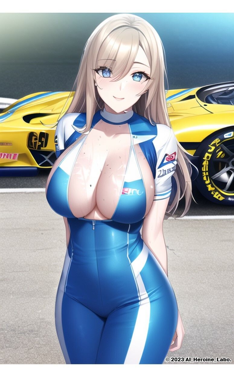 サンプル画像4:1つの呪文で生み出された100人のAI妄想美少女-6【下乳でアピールするレースクイーン女子編】(AIヒロイン研究会) [d_341123]