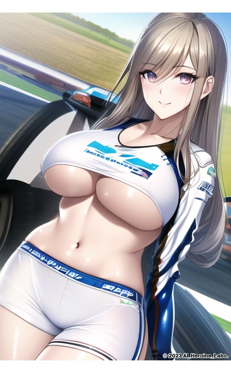 サンプル画像5:1つの呪文で生み出された100人のAI妄想美少女-6【下乳でアピールするレースクイーン女子編】(AIヒロイン研究会) [d_341123]