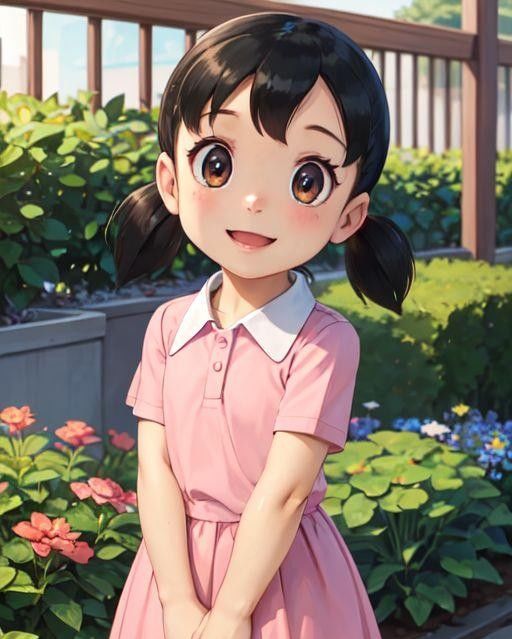 サンプル画像1:ドラえも◯ しず◯ちゃんみたいな女の子(縦軸と無花果) [d_341169]