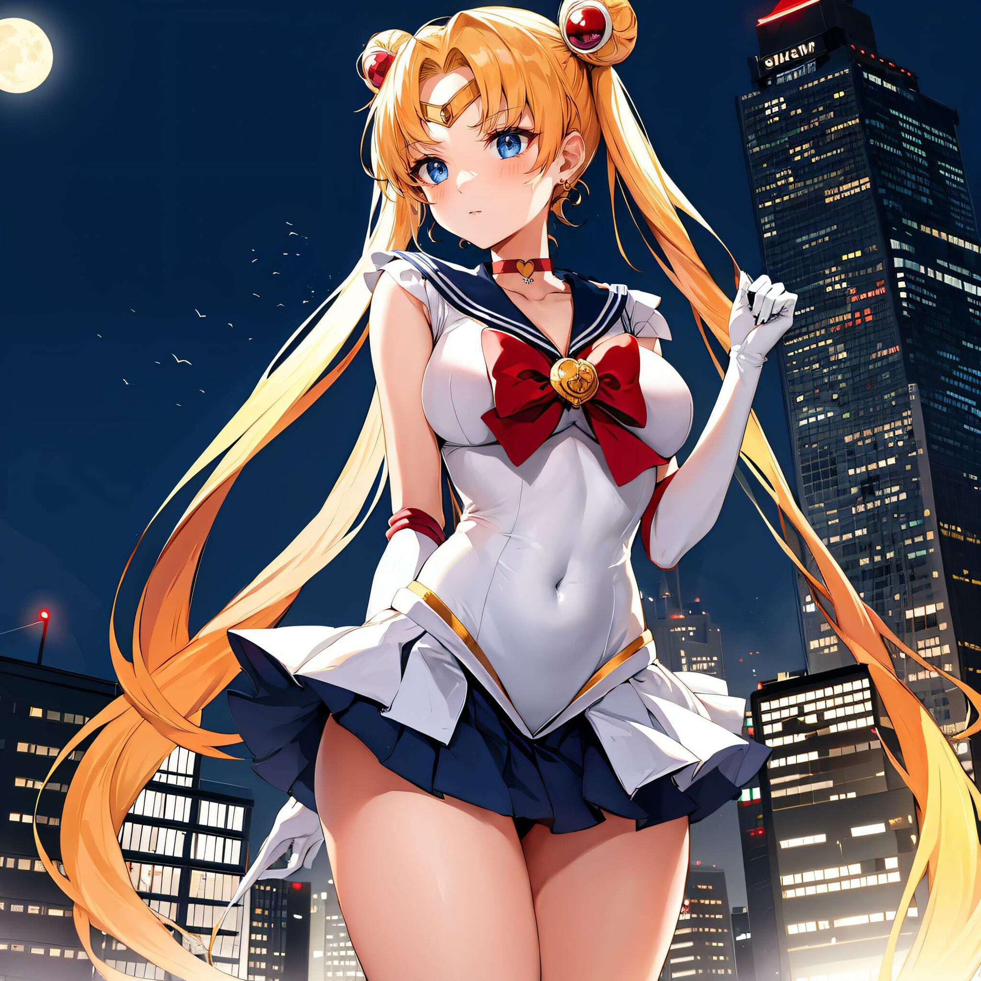 サンプル画像1:セーラー〇ーンーの 昼と夜(垂AI) [d_341175]