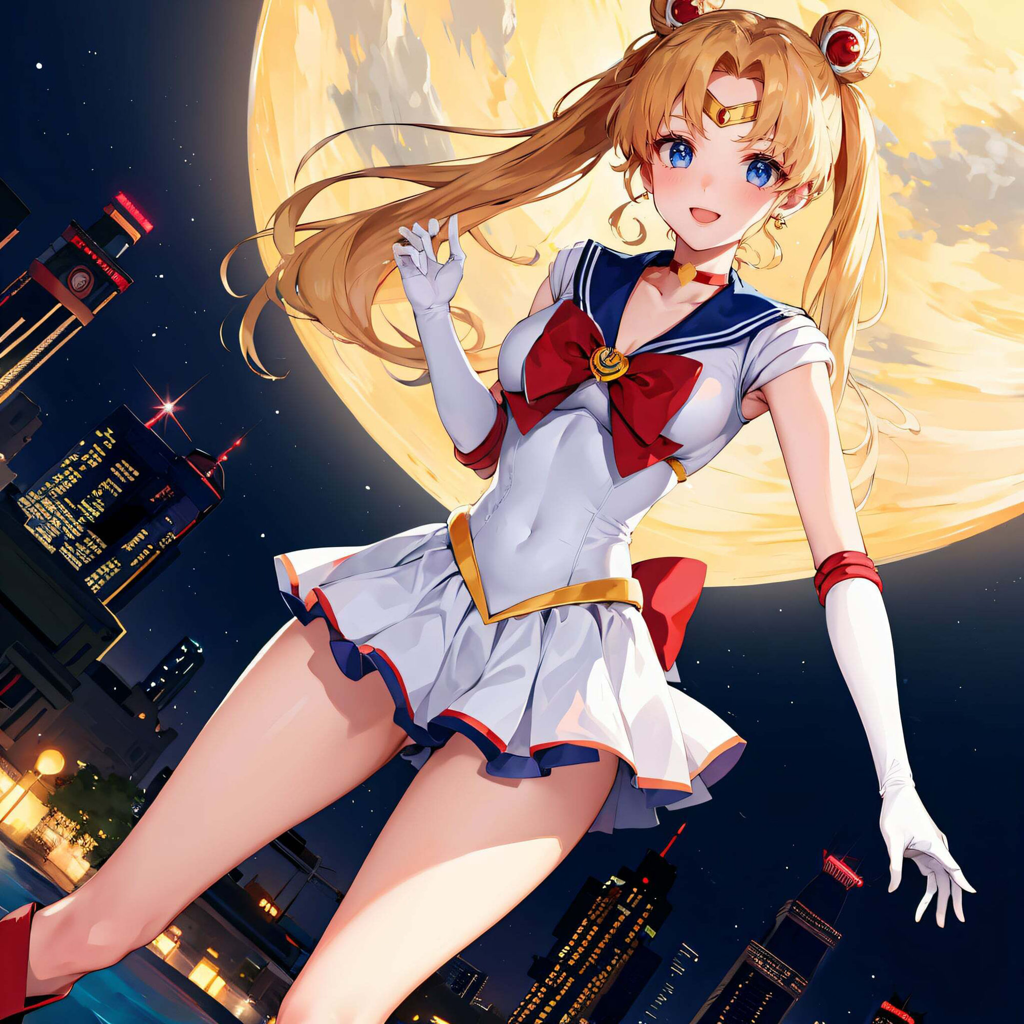 サンプル画像2:セーラー〇ーンーの 昼と夜(垂AI) [d_341175]