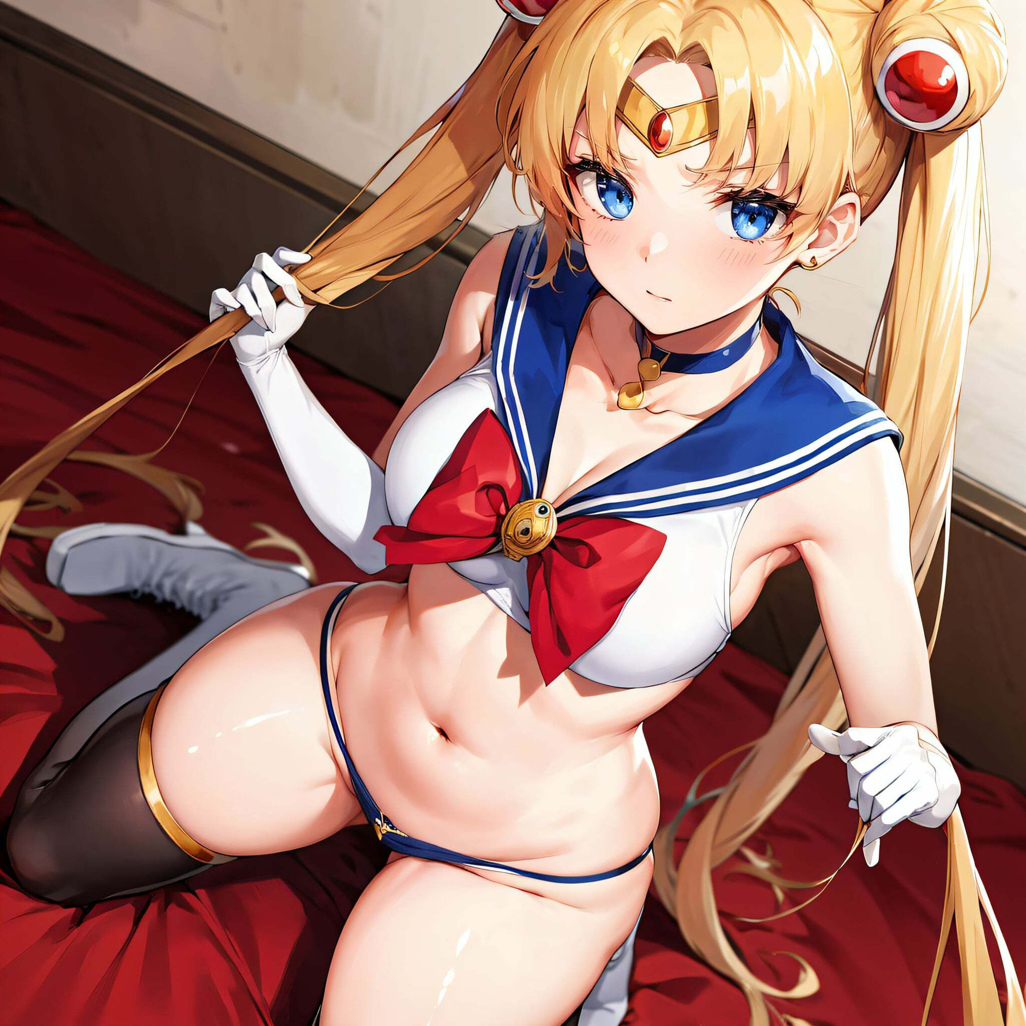 サンプル画像3:セーラー〇ーンーの 昼と夜(垂AI) [d_341175]