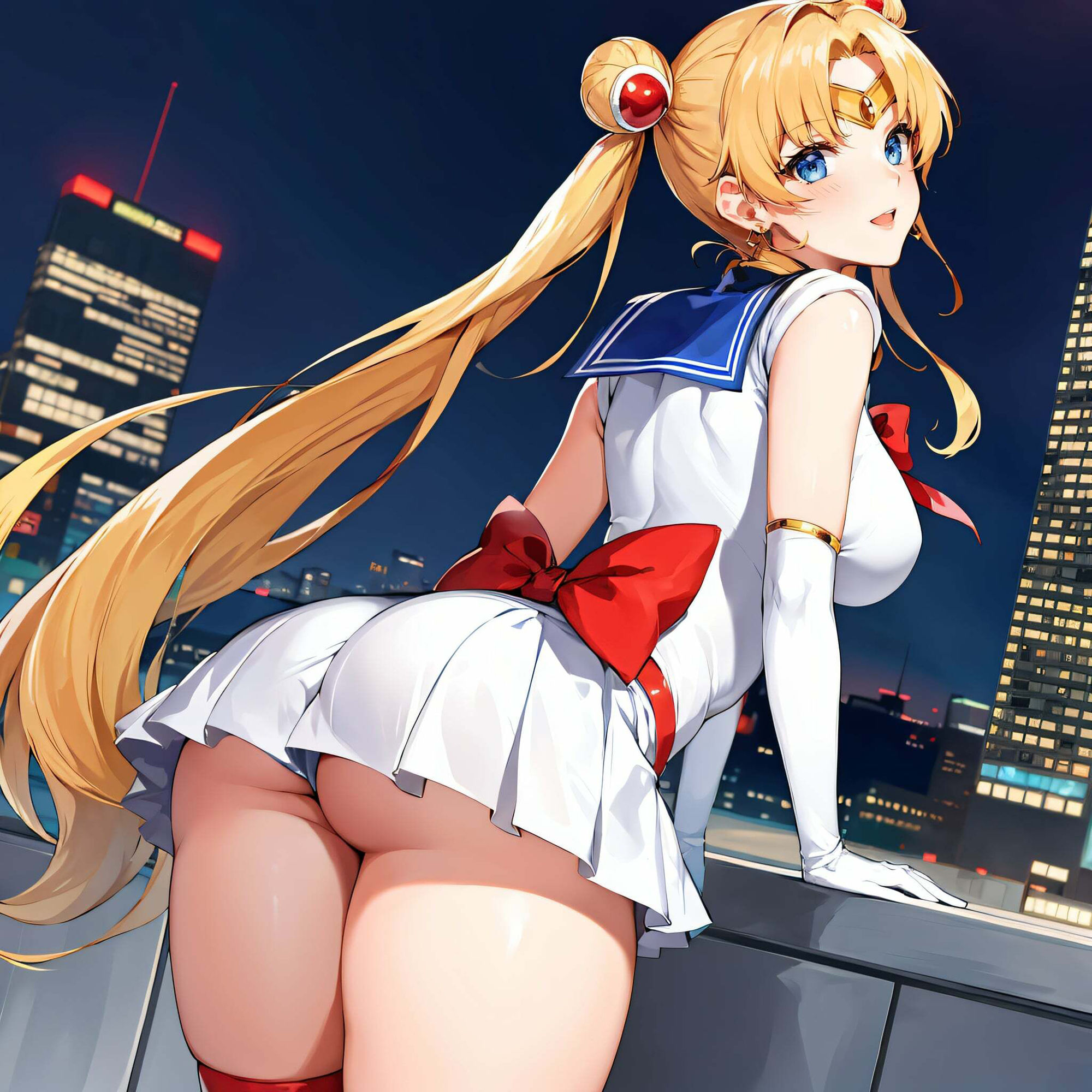 サンプル画像5:セーラー〇ーンーの 昼と夜(垂AI) [d_341175]