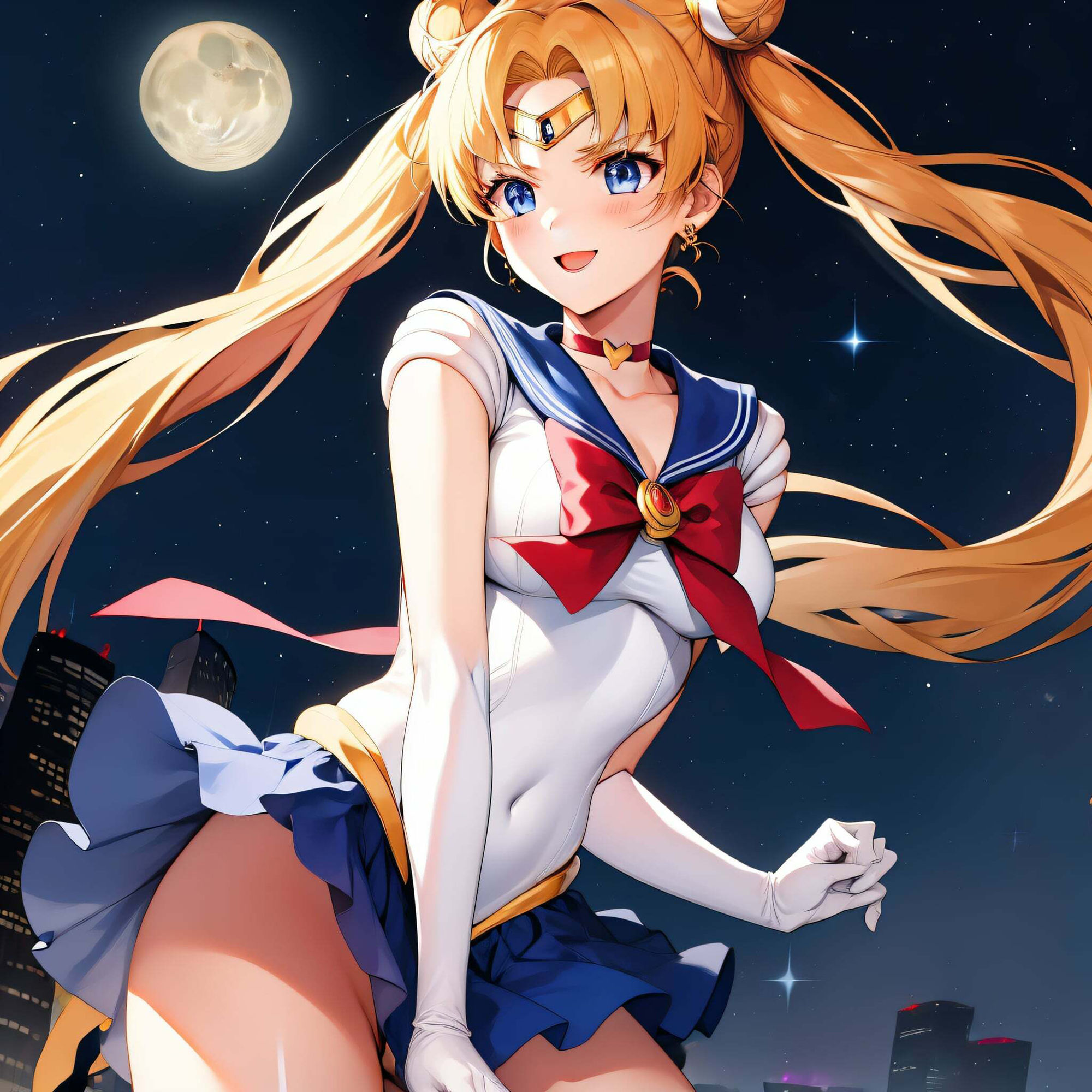 サンプル画像6:セーラー〇ーンーの 昼と夜(垂AI) [d_341175]