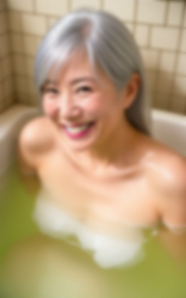 サンプル画像1:【熟女と混浴】60歳の熟女と禁断のお風呂で一緒に・・・誘惑されるスペシャル(トリビアの熟女) [d_341253]