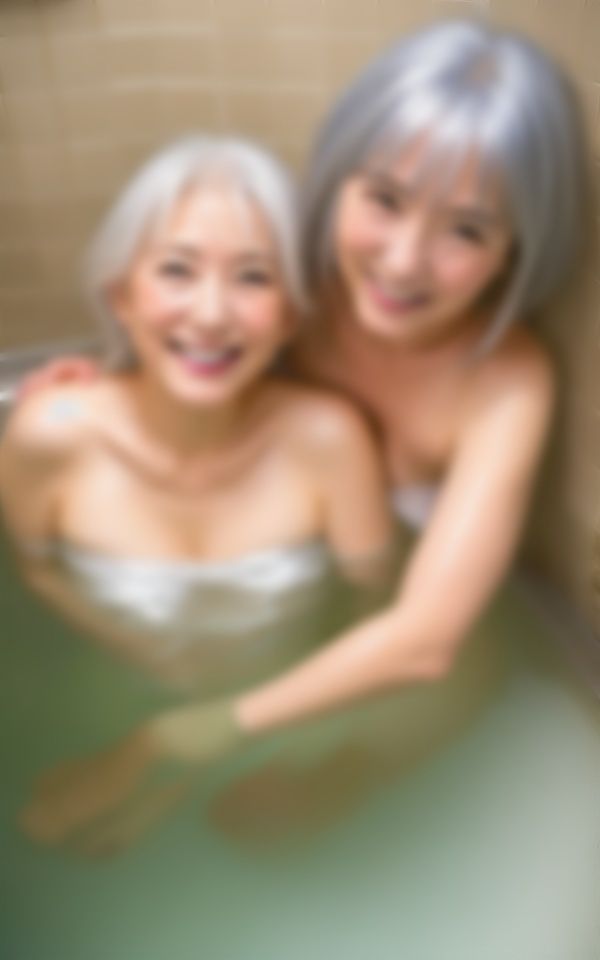 サンプル画像2:【熟女と混浴】60歳の熟女と禁断のお風呂で一緒に・・・誘惑されるスペシャル(トリビアの熟女) [d_341253]