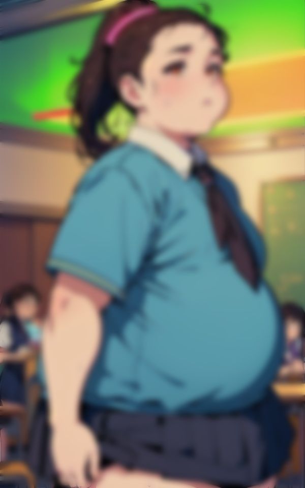 サンプル画像1:デブの制服JK！はち切れそうなデカ尻と爆乳で男子生徒の注目に・・・ヤリマンだった(レッドドラゴン企画) [d_341262]