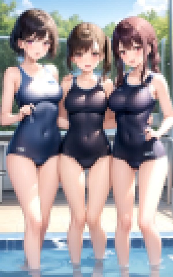 サンプル画像4:教育実習生が巨根と聞きつけ求愛ハーレム4Pを仕掛ける学園一美少女トリオ(魅惑の花宵) [d_341265]