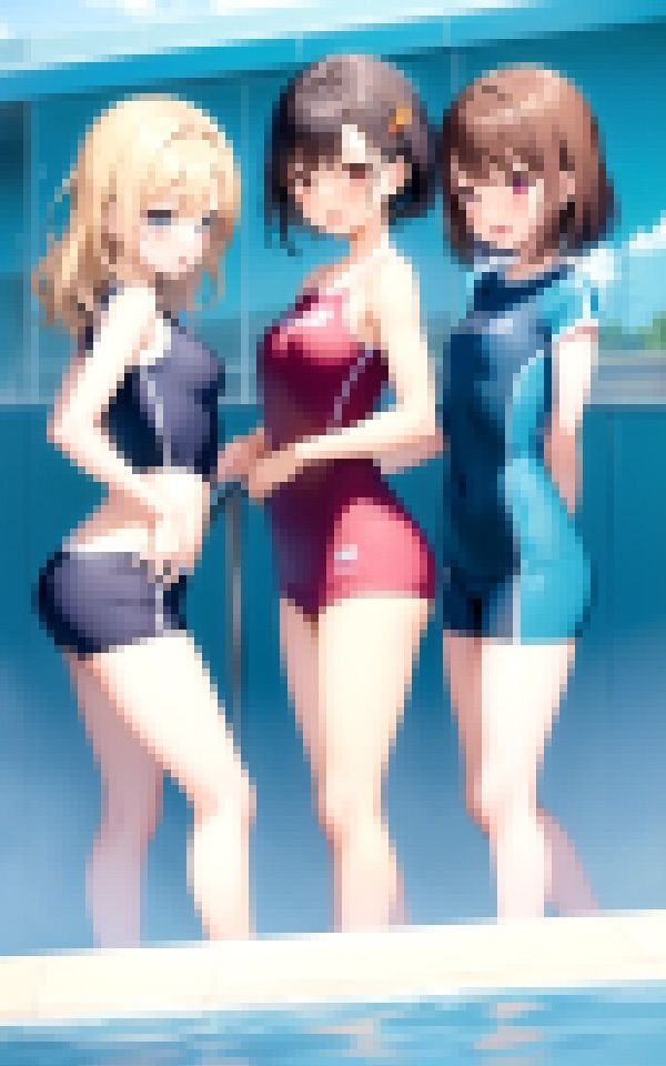 サンプル画像5:教育実習生が巨根と聞きつけ求愛ハーレム4Pを仕掛ける学園一美少女トリオ(魅惑の花宵) [d_341265]