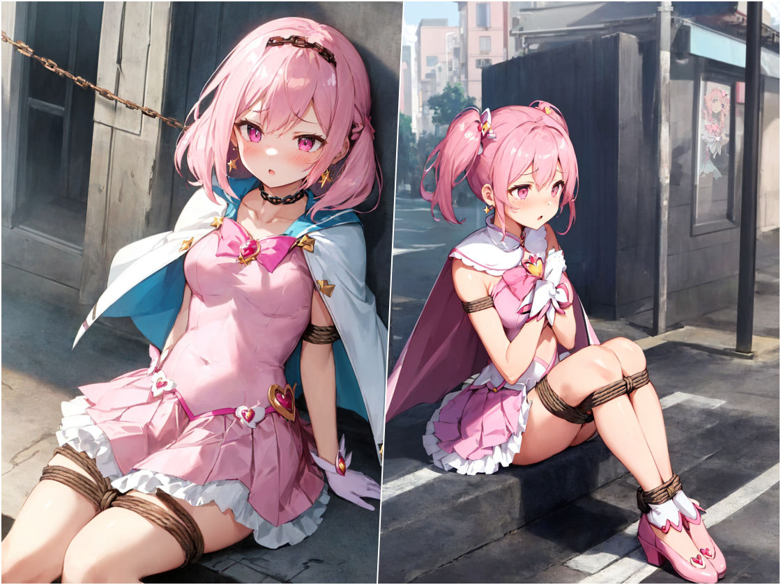 サンプル画像6:変身ヒロイン、機械で拘束される(サマどこCraft) [d_341391]