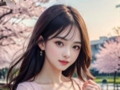 サンプル画像1:AI彼女お花見デート2024(AI彼女プレミアム) [d_341541]