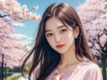 サンプル画像2:AI彼女お花見デート2024(AI彼女プレミアム) [d_341541]