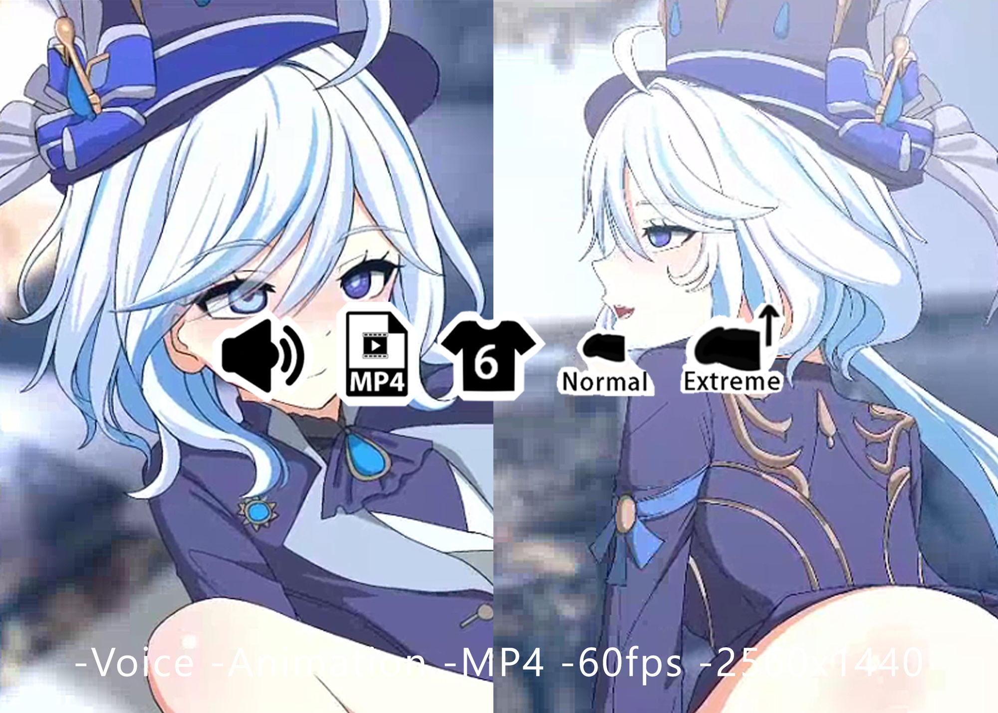 サンプル画像1:フリーナ – 同人動画 （ぎんハハ）2023年(ぎんハハ) [d_341602]