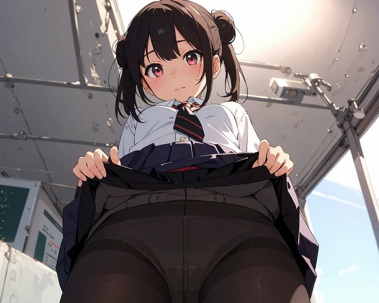 サンプル画像1:JKのぱんつみせてください♪(うさぎ温泉) [d_341816]