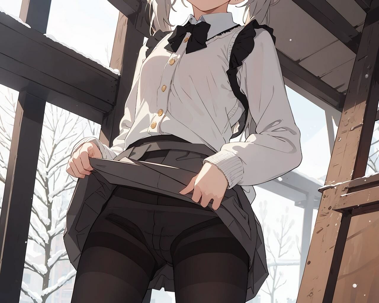 サンプル画像4:JKのぱんつみせてください♪(うさぎ温泉) [d_341816]