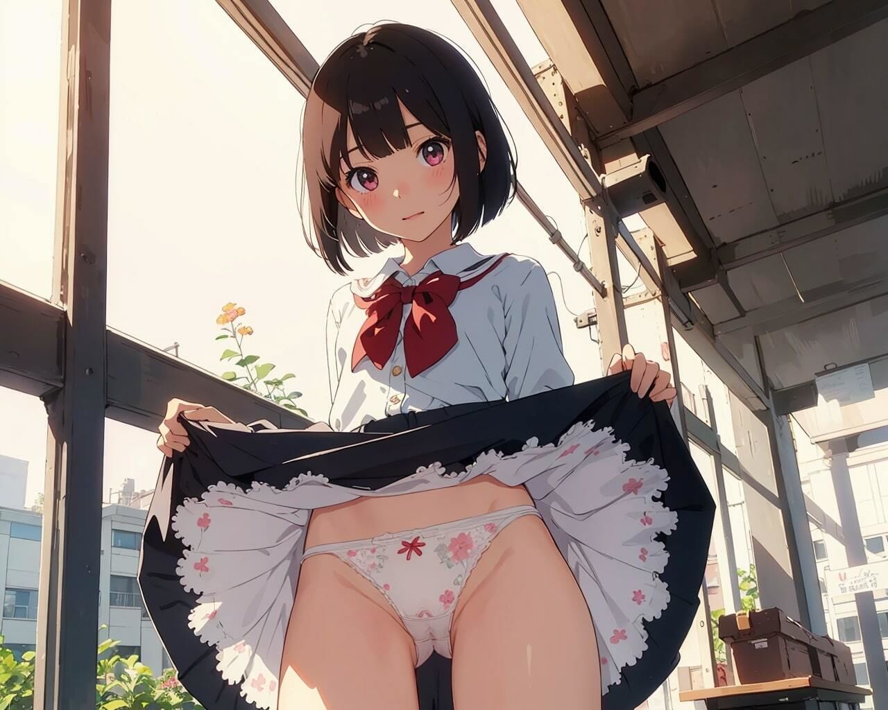 サンプル画像6:JKのぱんつみせてください♪(うさぎ温泉) [d_341816]