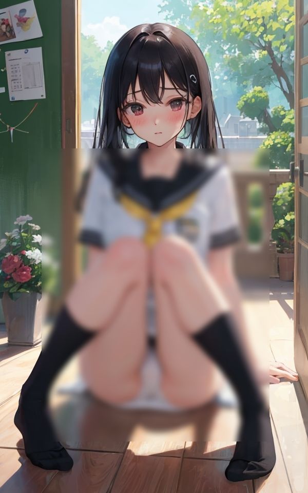 サンプル画像1:パンツ見えちゃった 〜しゃがみパンチラ女子214人〜(ミルクキング3) [d_341840]